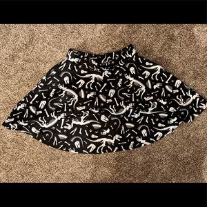 Hottopic Dinosaur Bones Skirt
